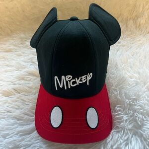 Disney Black Hat with Blue Logo Tag